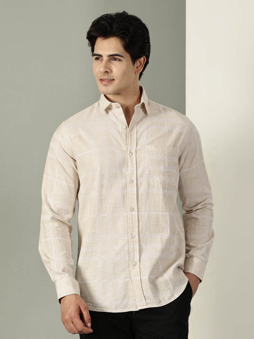 Melange Premium Cotton Shirt