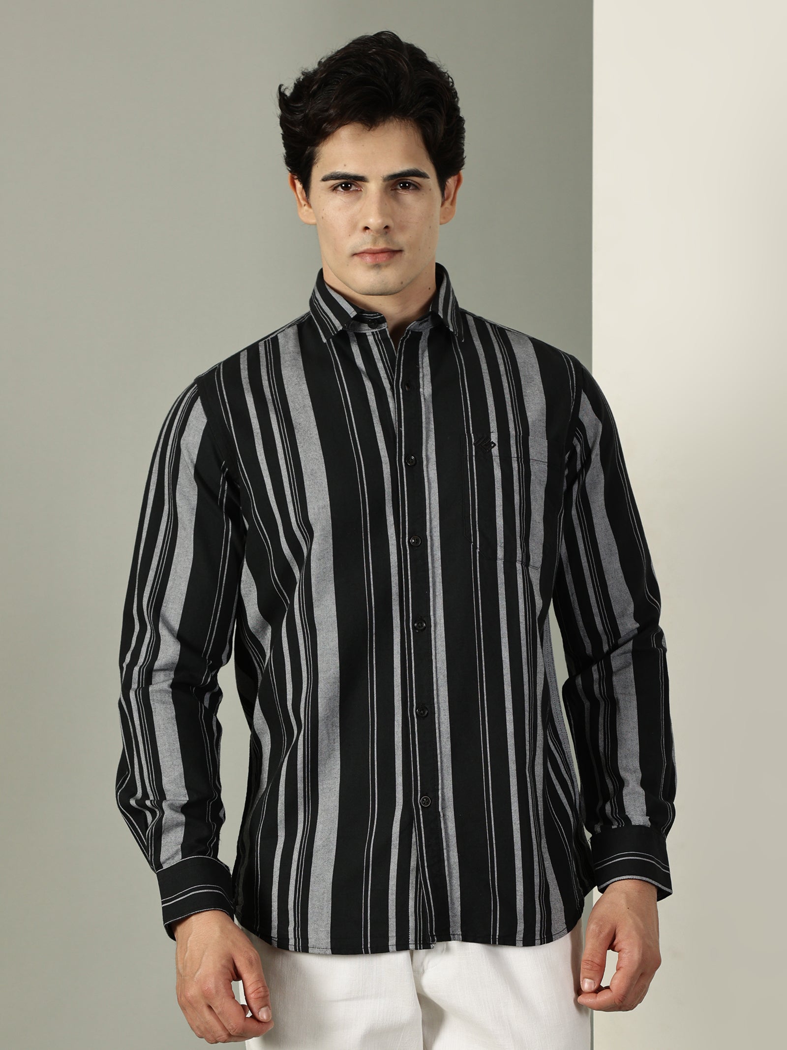 Oxford Stripes Premium Cotton Shirt