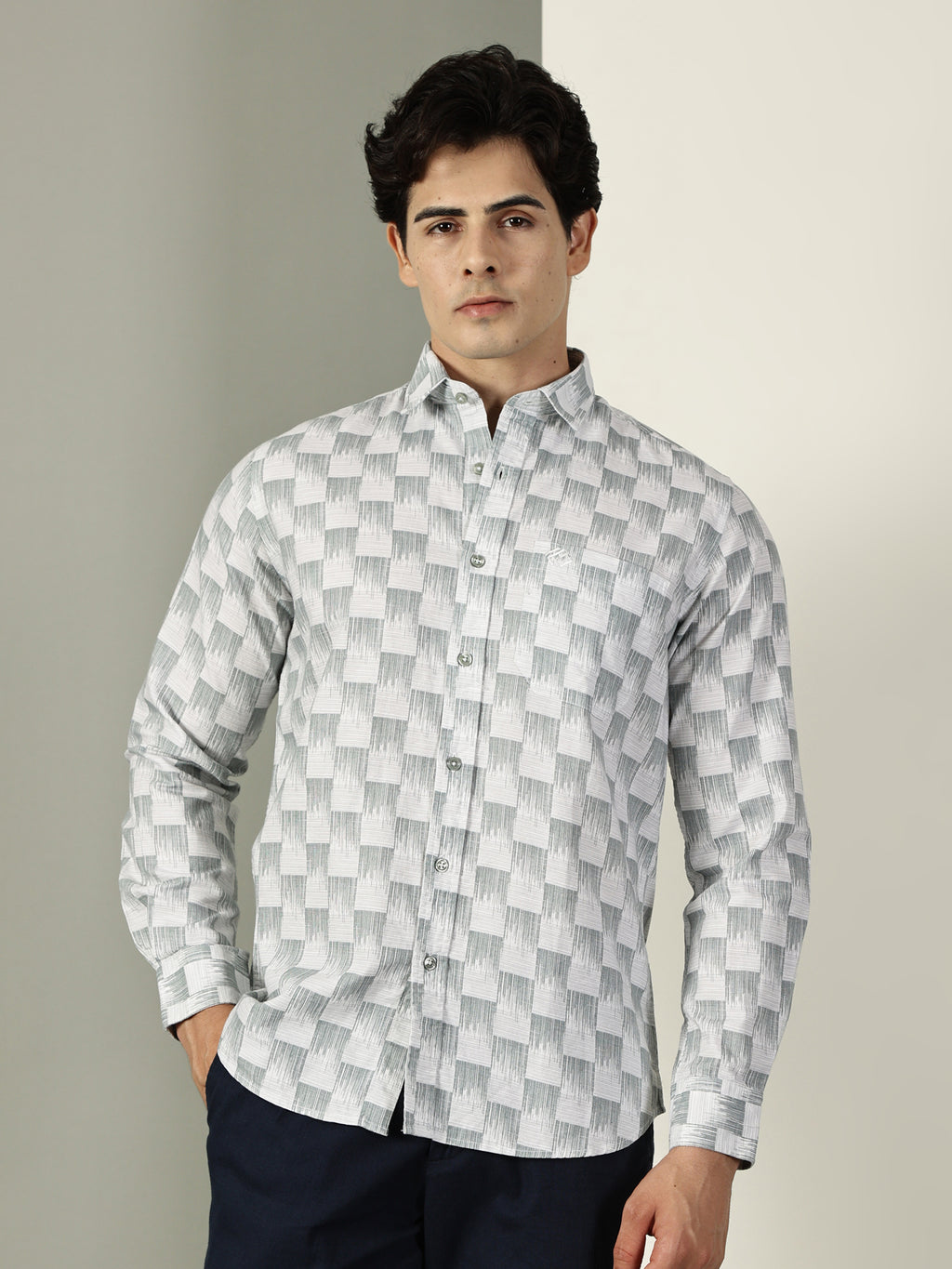 Oxford Print Premium Cotton Shirt