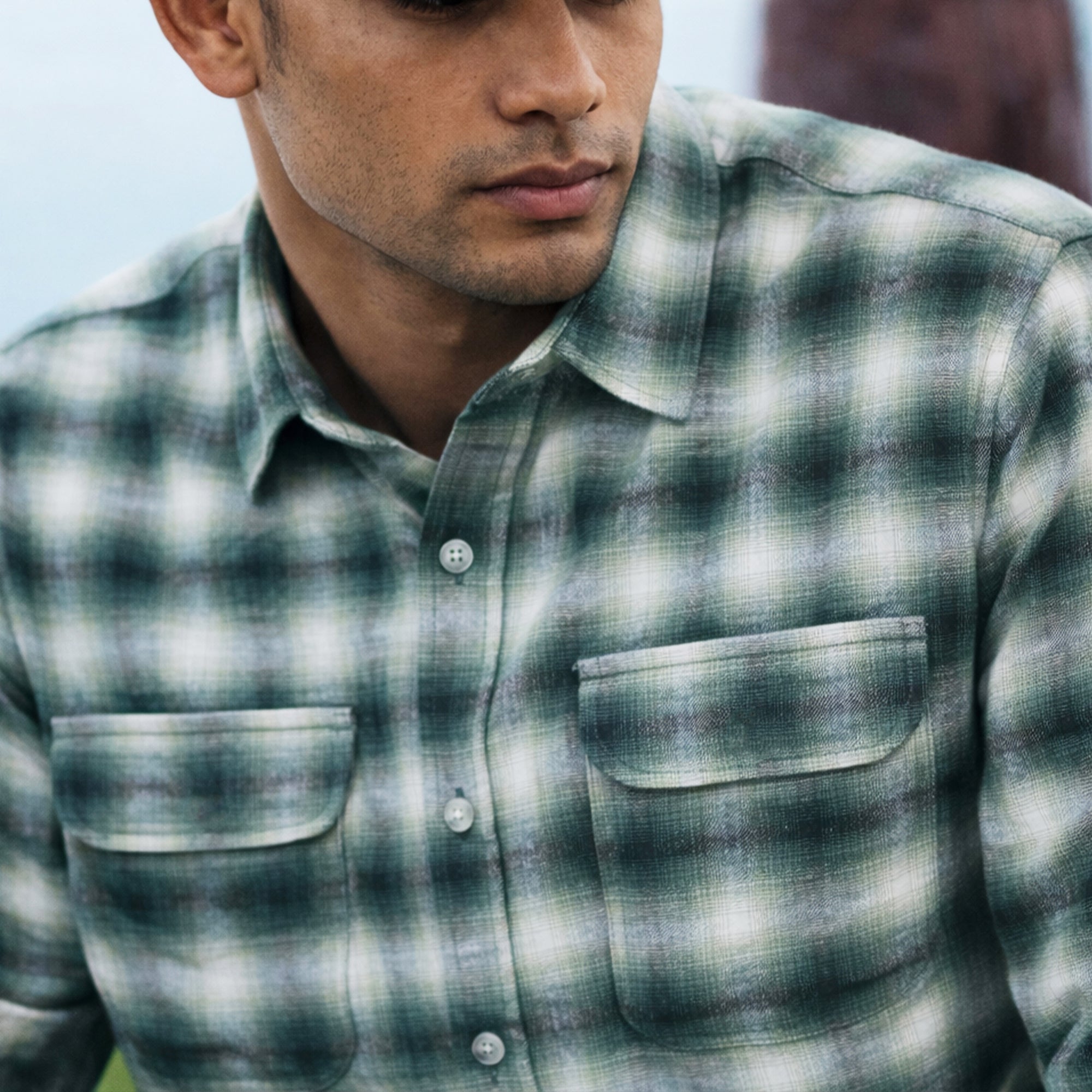 Brushed Twill Check Shirt