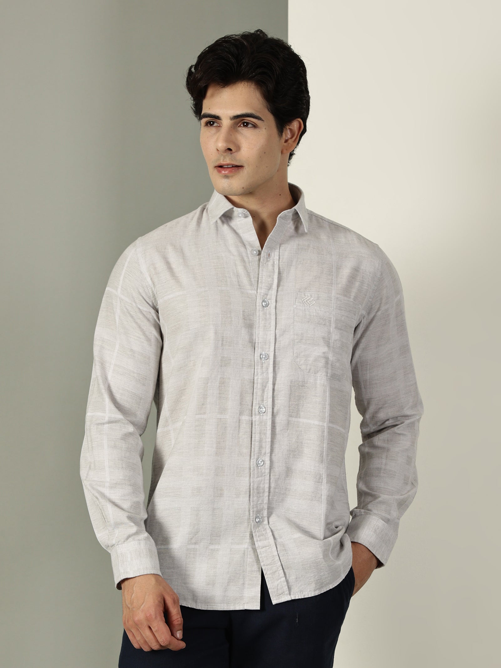 Melange Premium Cotton Shirt
