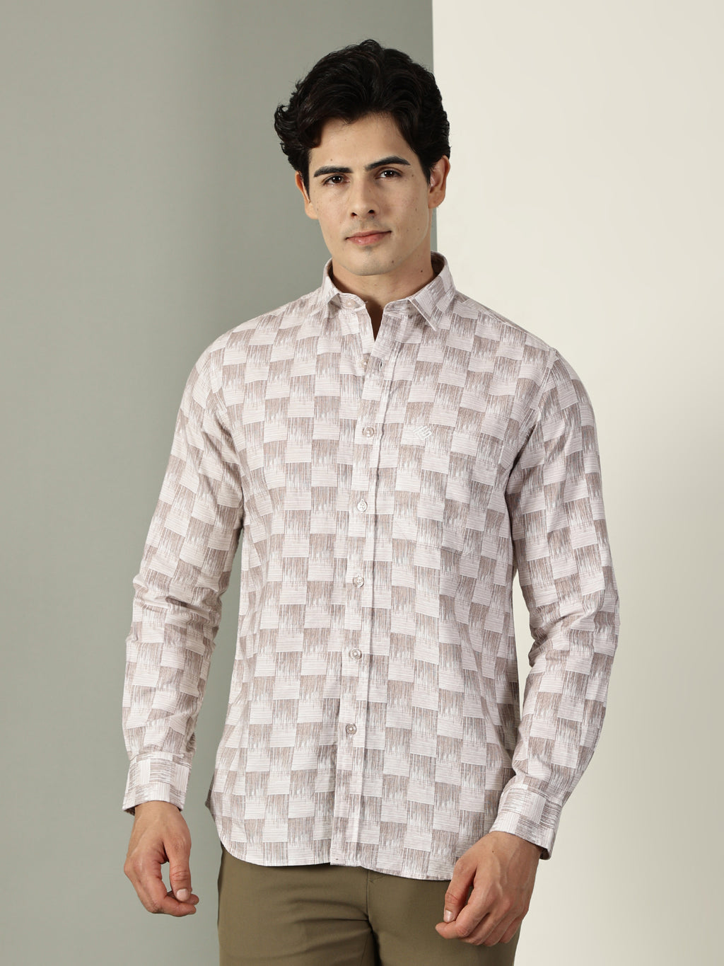 Oxford Print Premium Cotton Shirt