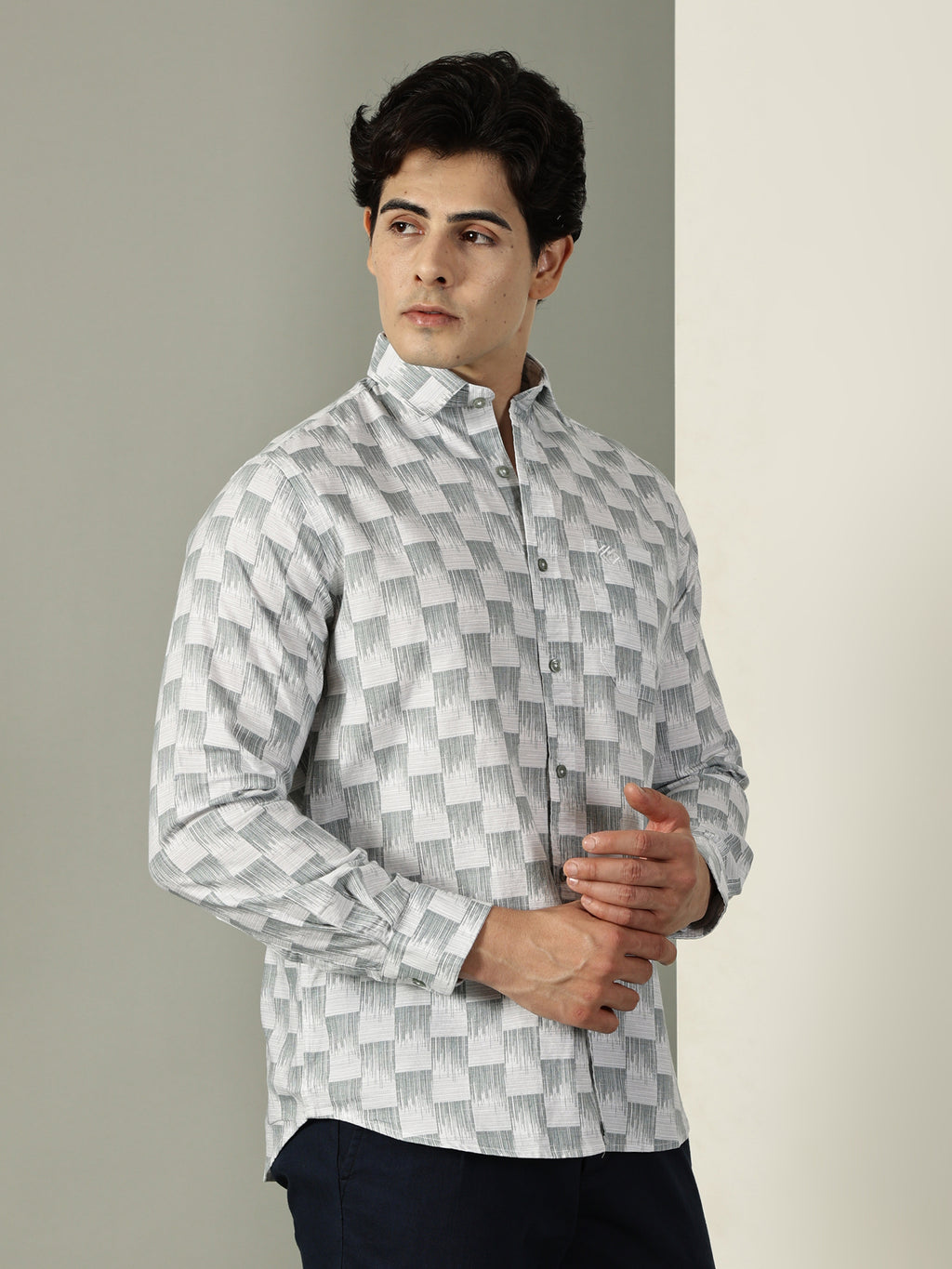 Oxford Print Premium Cotton Shirt