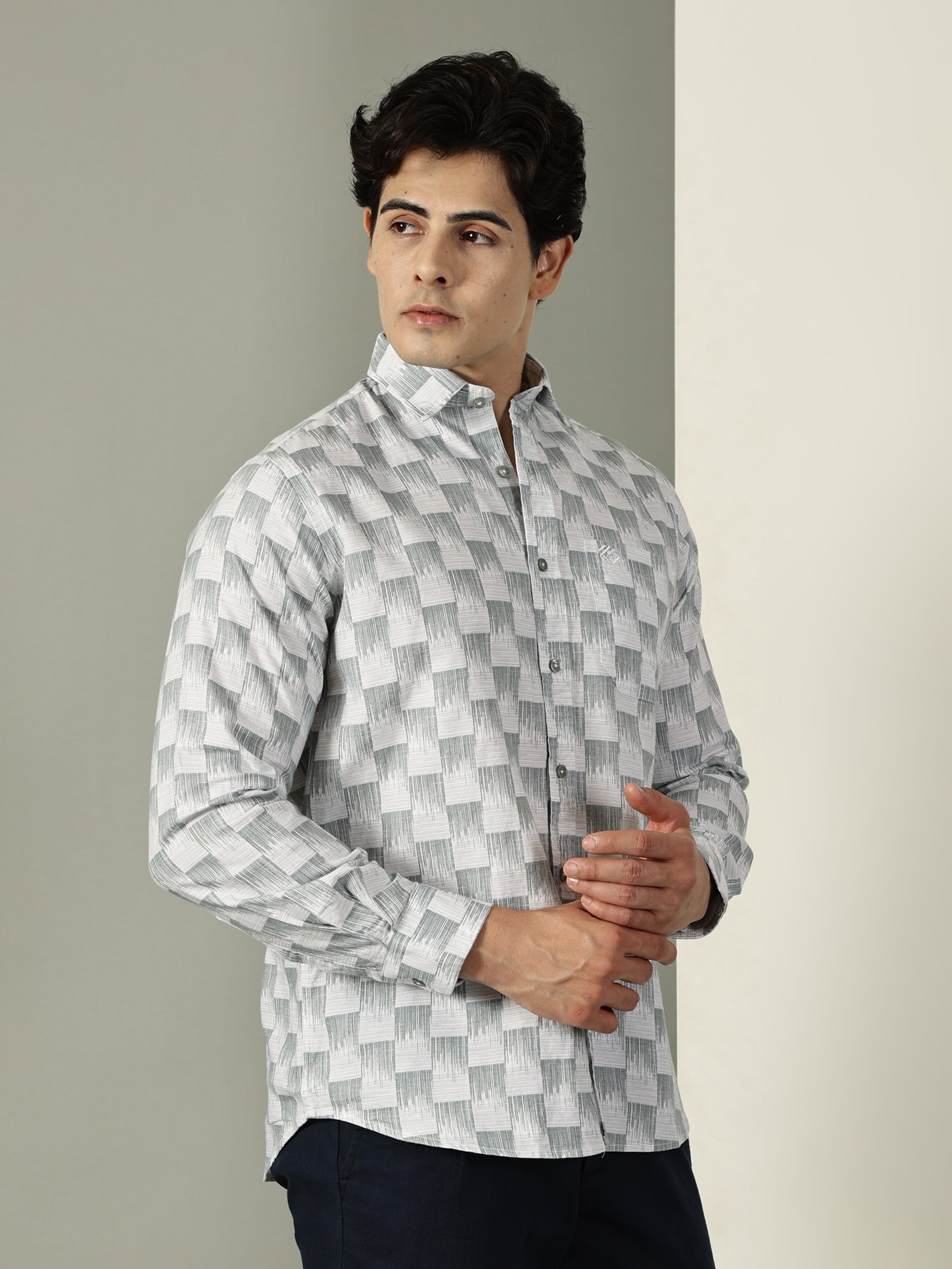 Oxford Print Premium Cotton Shirt
