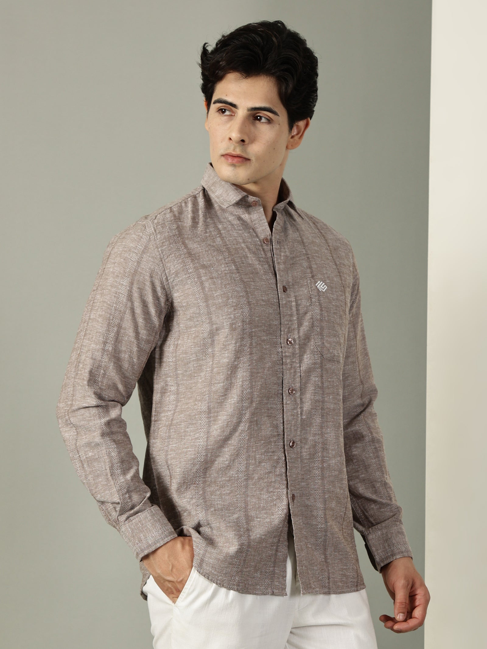 Cotton Linen Dobby Premium Shirt