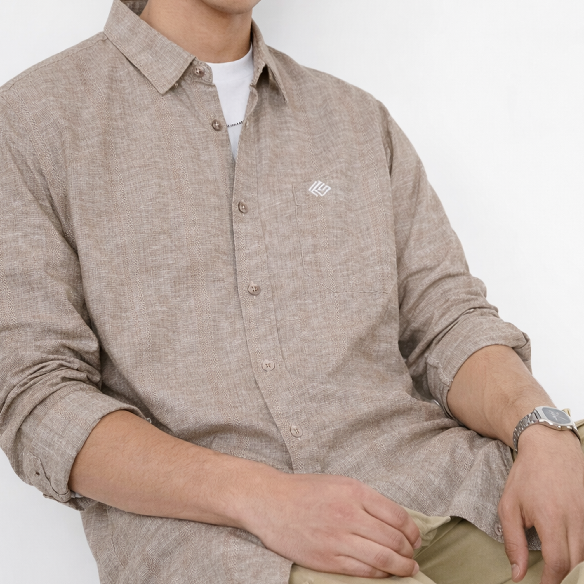 Cotton Linen Dobby Premium Shirt-thumbmail-4