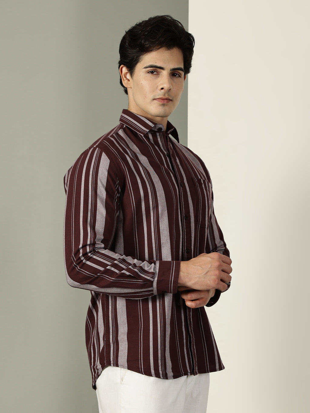 Oxford Stripes Premium Cotton Shirt