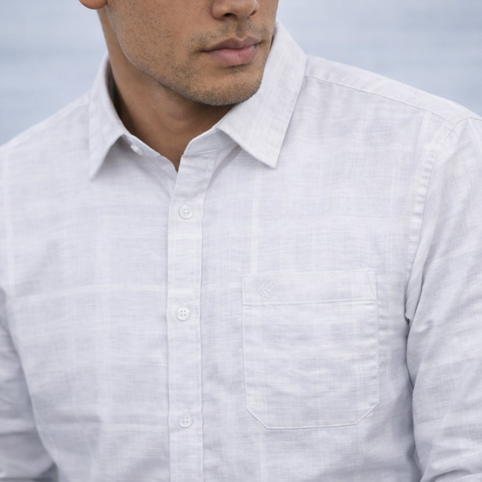 Melange Premium Cotton Shirt-thumbmail-4
