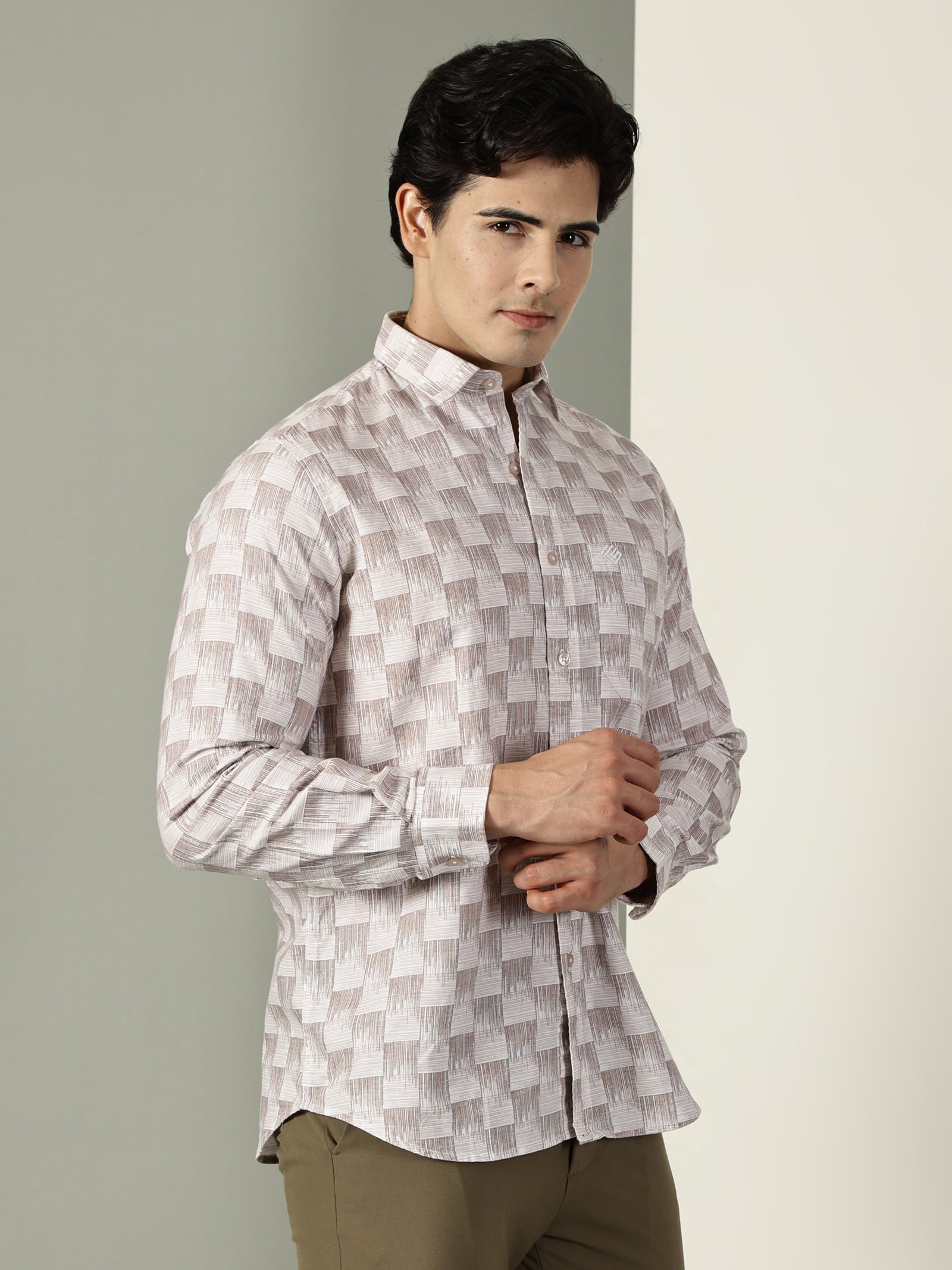 Oxford Print Premium Cotton Shirt