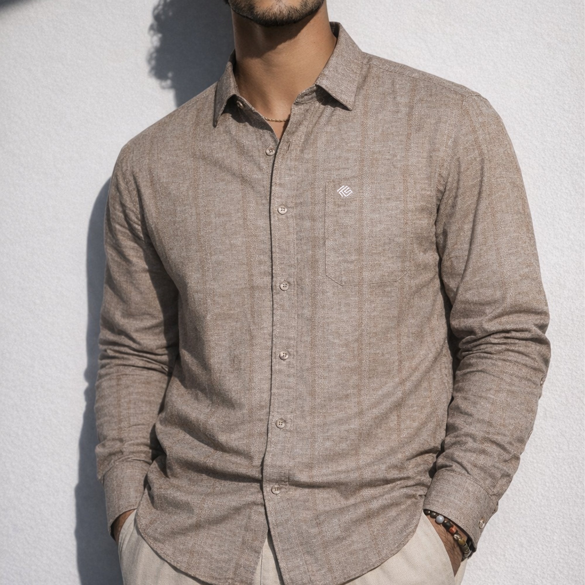 Cotton linen Dobby Shirt