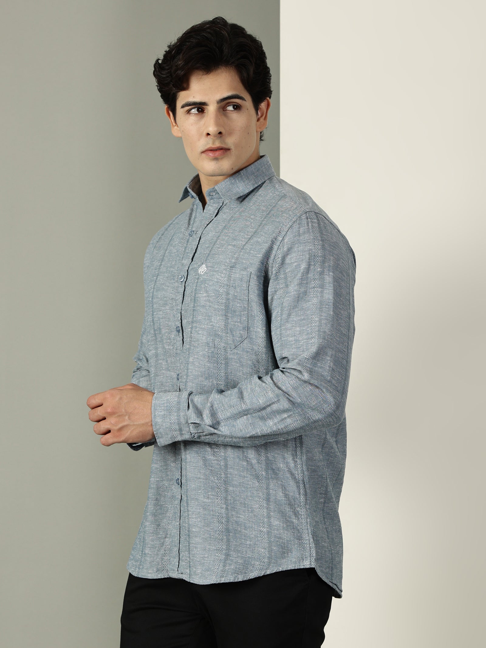 Cotton Linen Dobby Premium Shirt