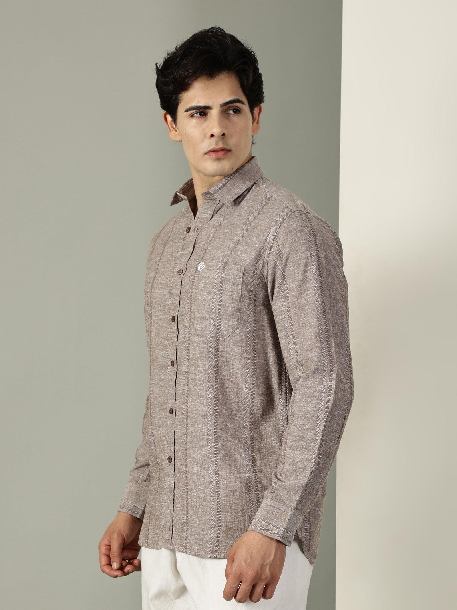 Cotton Linen Dobby Premium Shirt