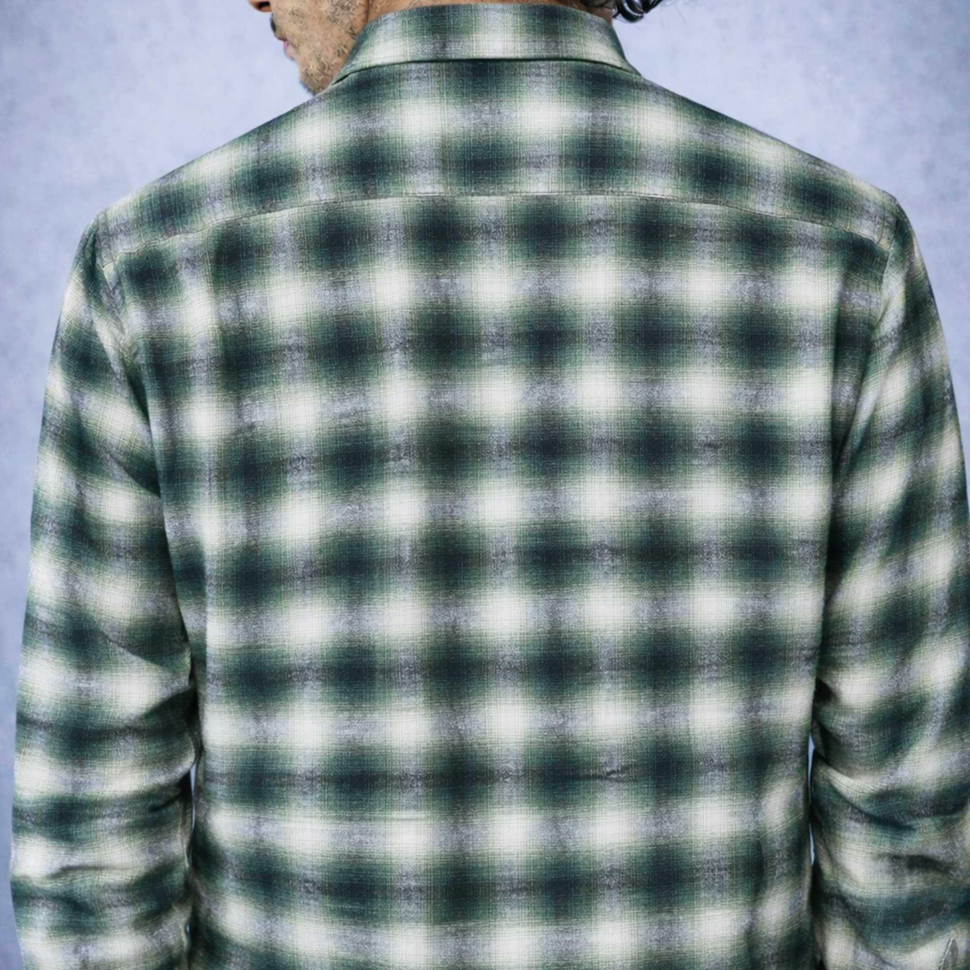Brushed Twill Check Shirt-thumbmail-3
