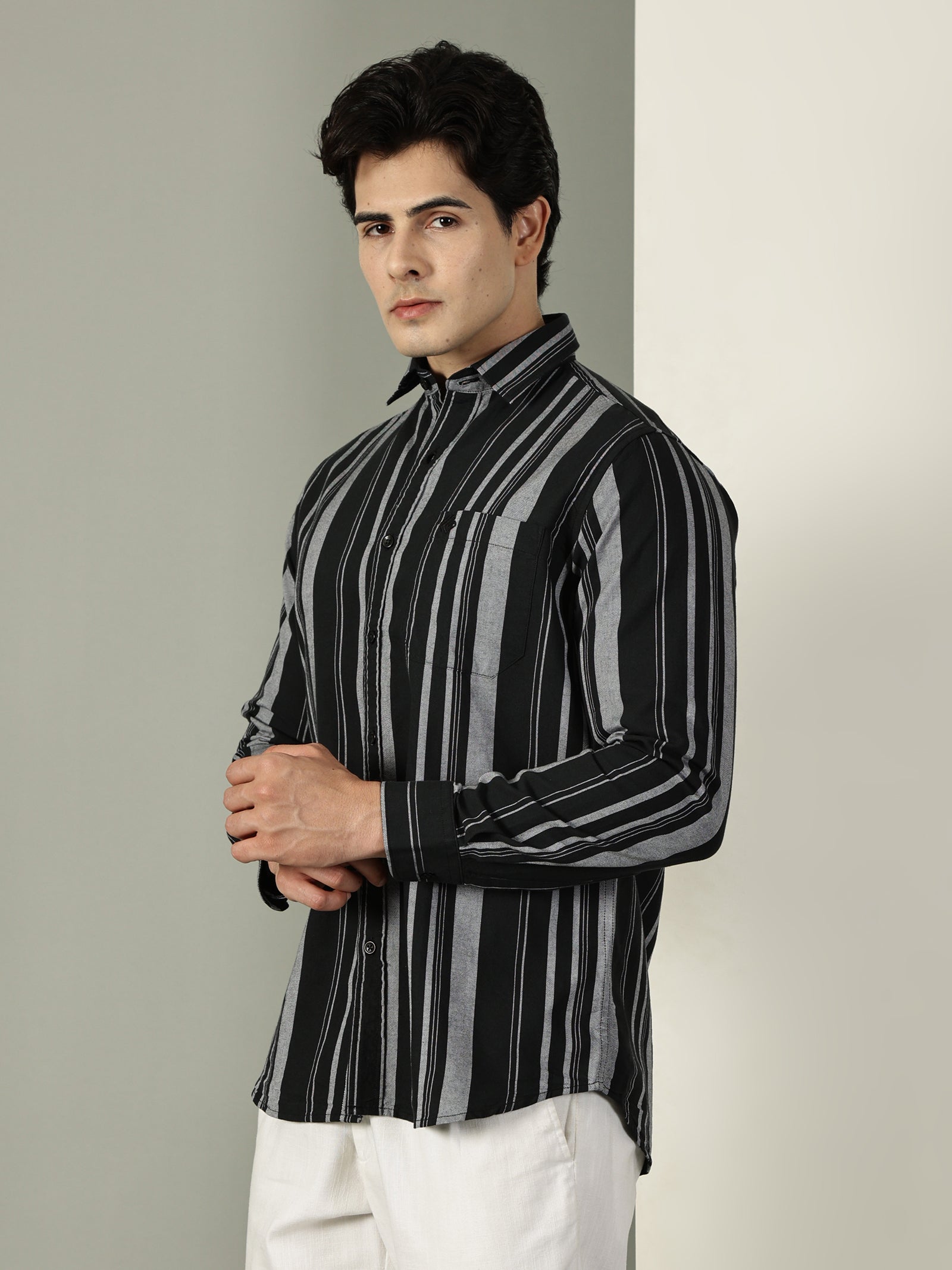 Oxford Stripes Premium Cotton Shirt