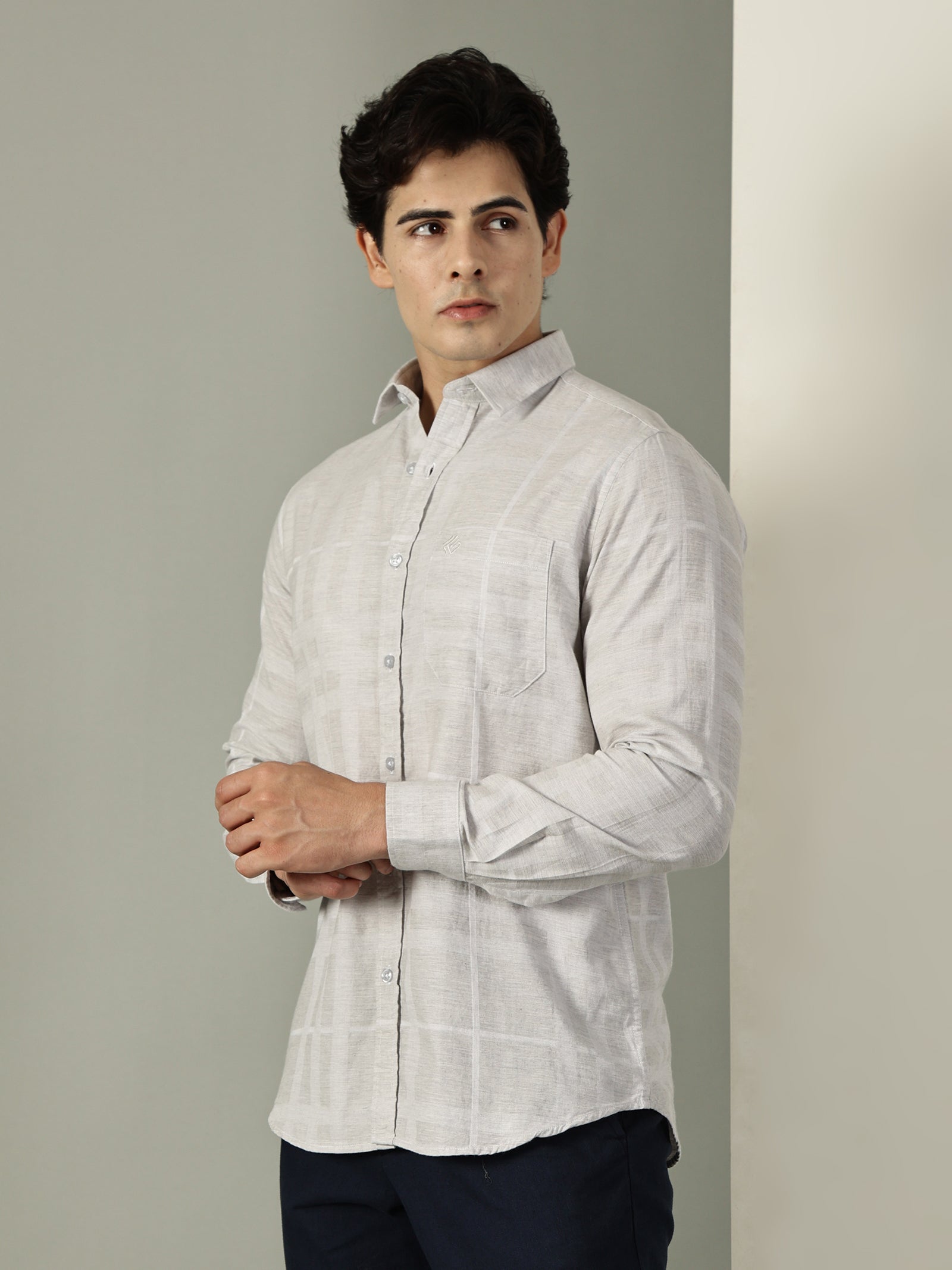 Melange Premium Cotton Shirt