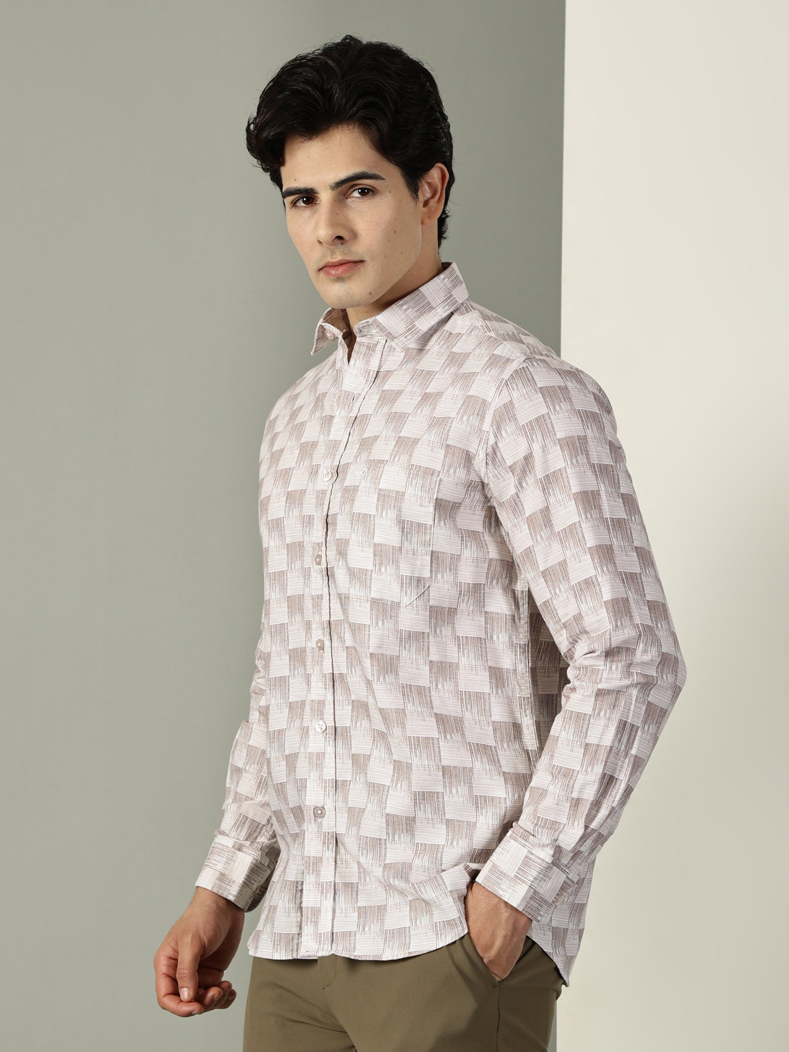 Oxford Print Premium Cotton Shirt