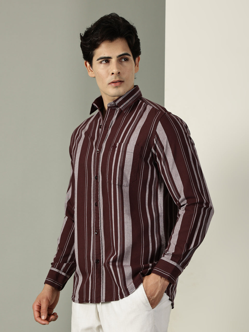 Oxford Stripes Premium Cotton Shirt