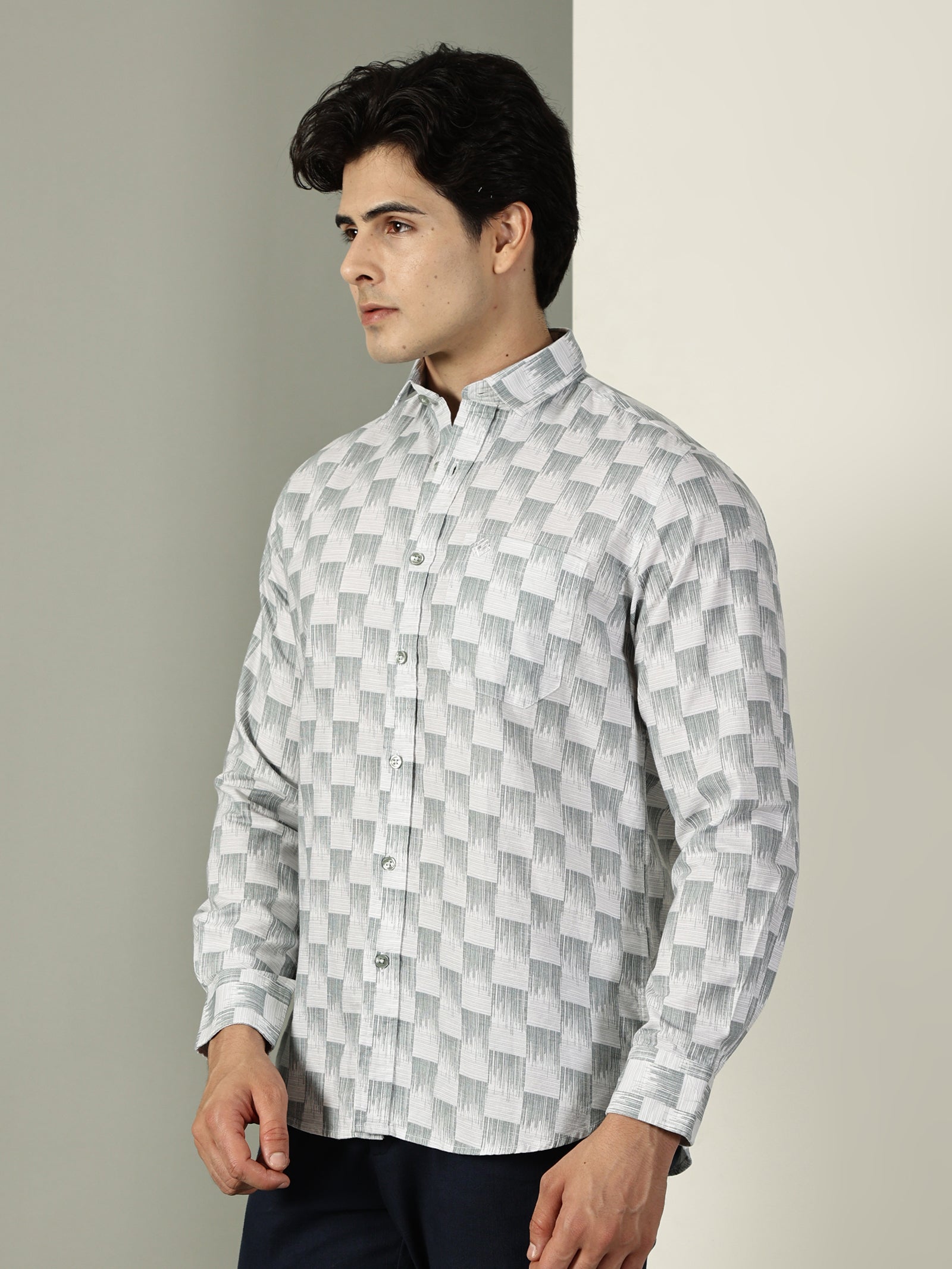 Oxford Print Premium Cotton Shirt