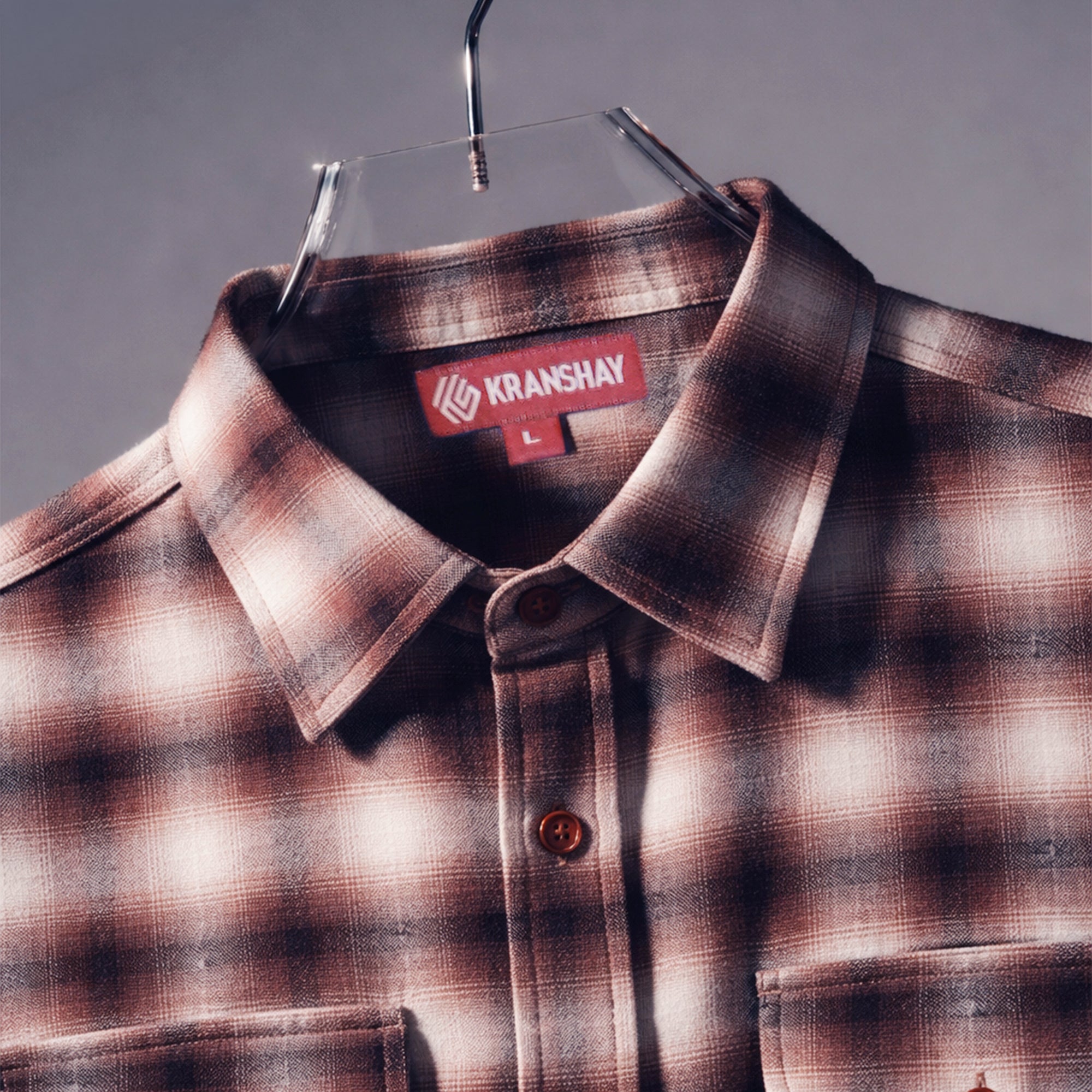 Brushed Twill Check Shirt-thumbmail-3