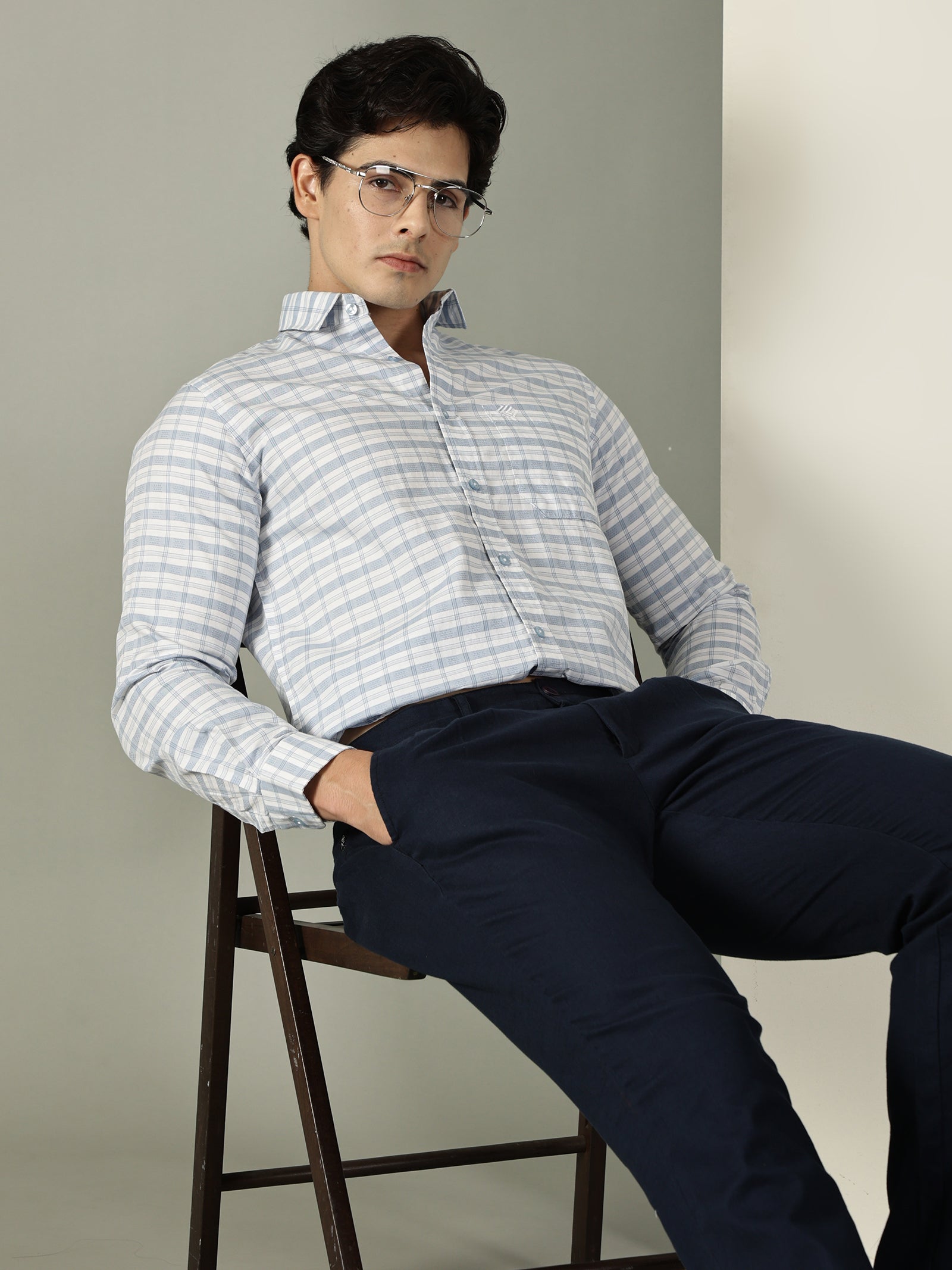 50’s Dobby Extra Fine Premium Cotton Shirt