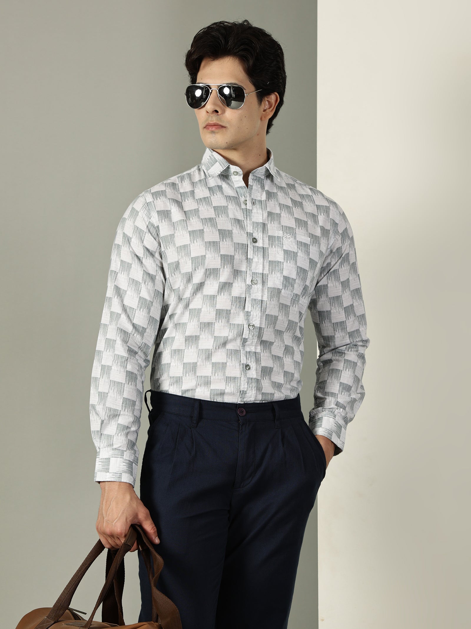 Oxford Print Premium Cotton Shirt