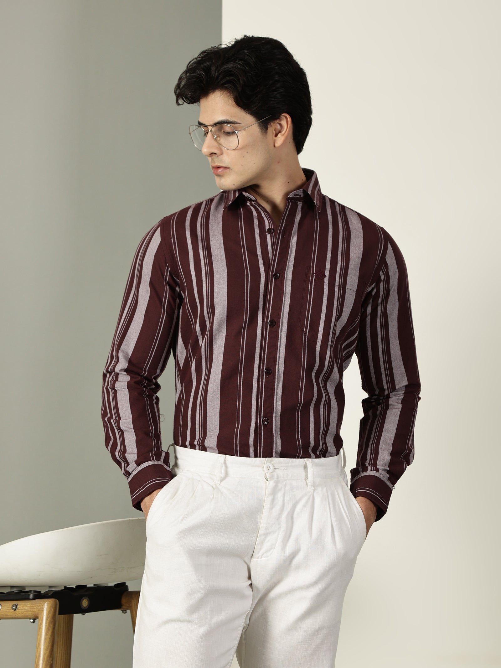 Oxford Stripes Premium Cotton Shirt