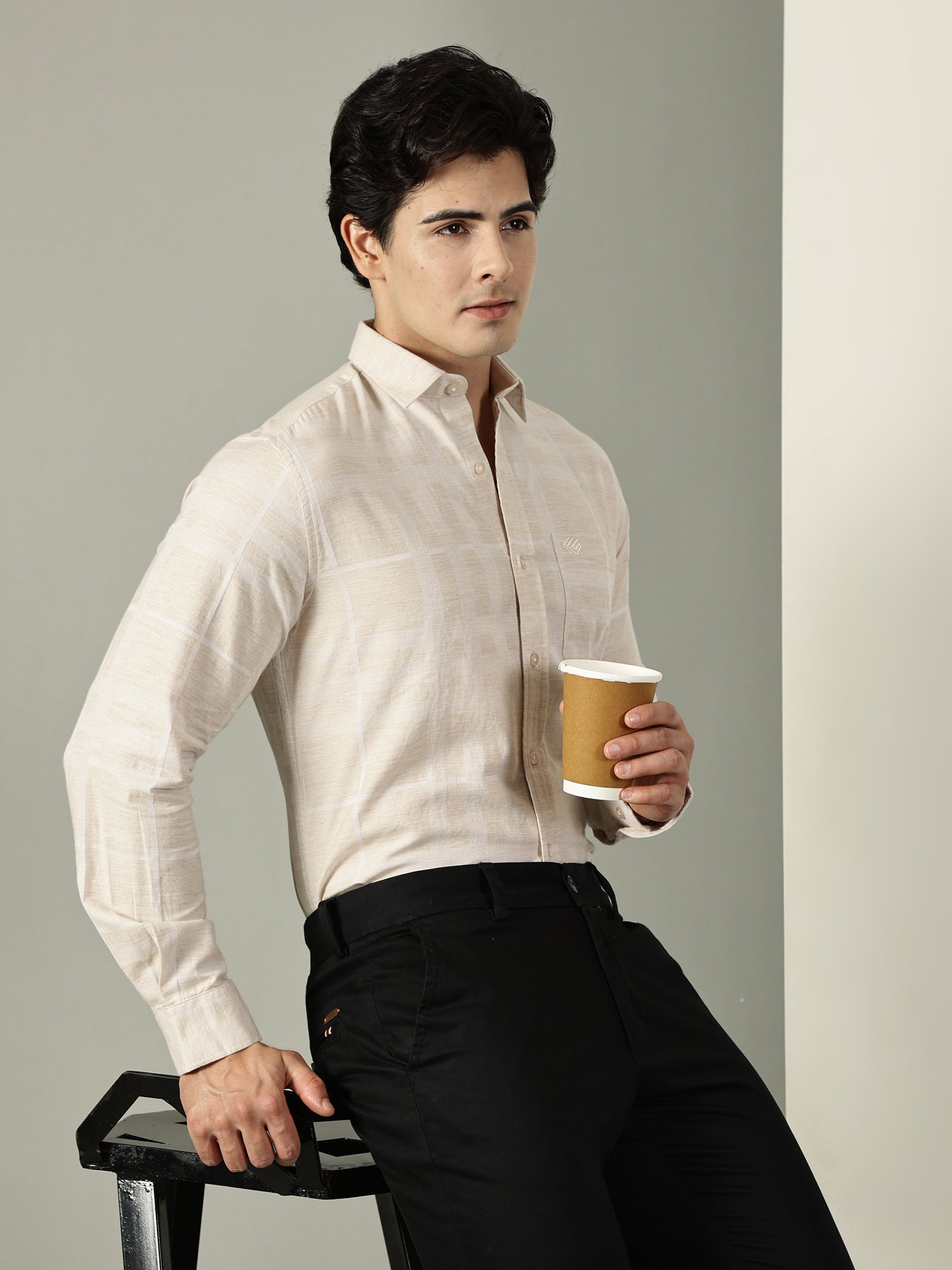 Melange Premium Cotton Shirt