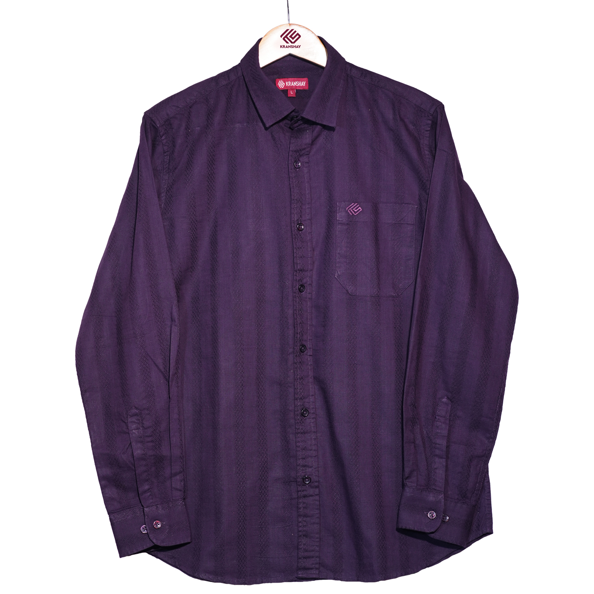 Slub Dobby Texture Shirt-thumbmail-4