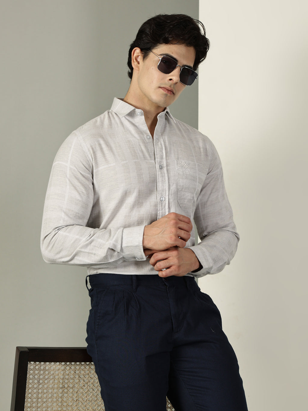 Melange Premium Cotton Shirt