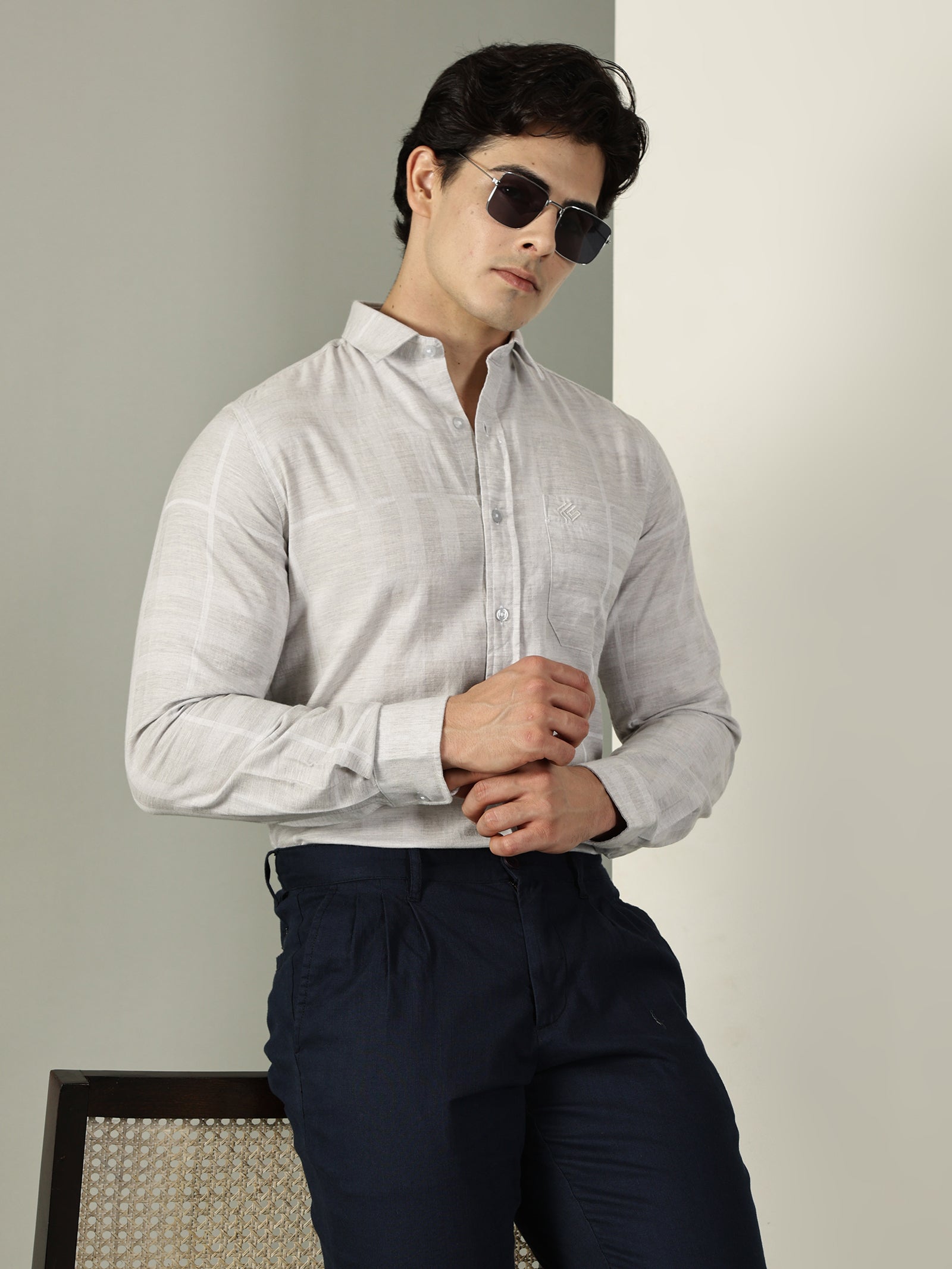 Melange Premium Cotton Shirt