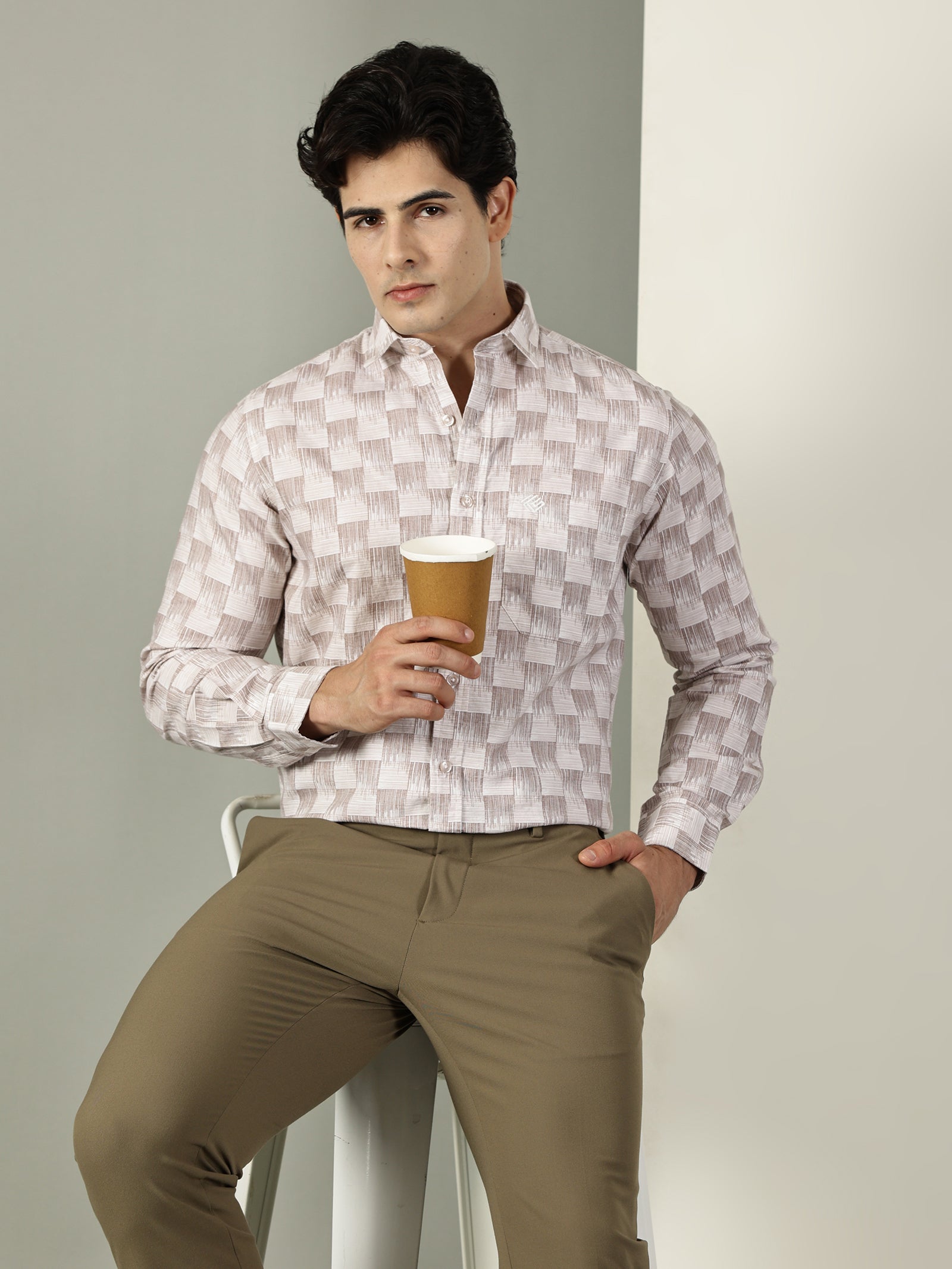 Oxford Print Premium Cotton Shirt