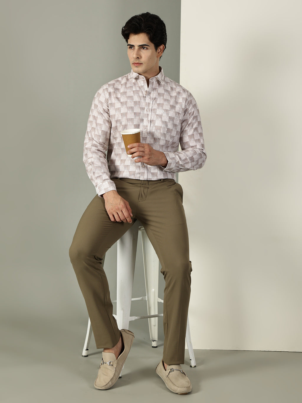 Oxford Print Premium Cotton Shirt