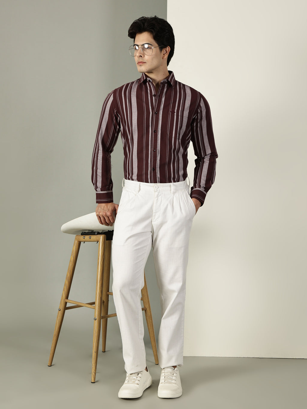 Oxford Stripes Premium Cotton Shirt