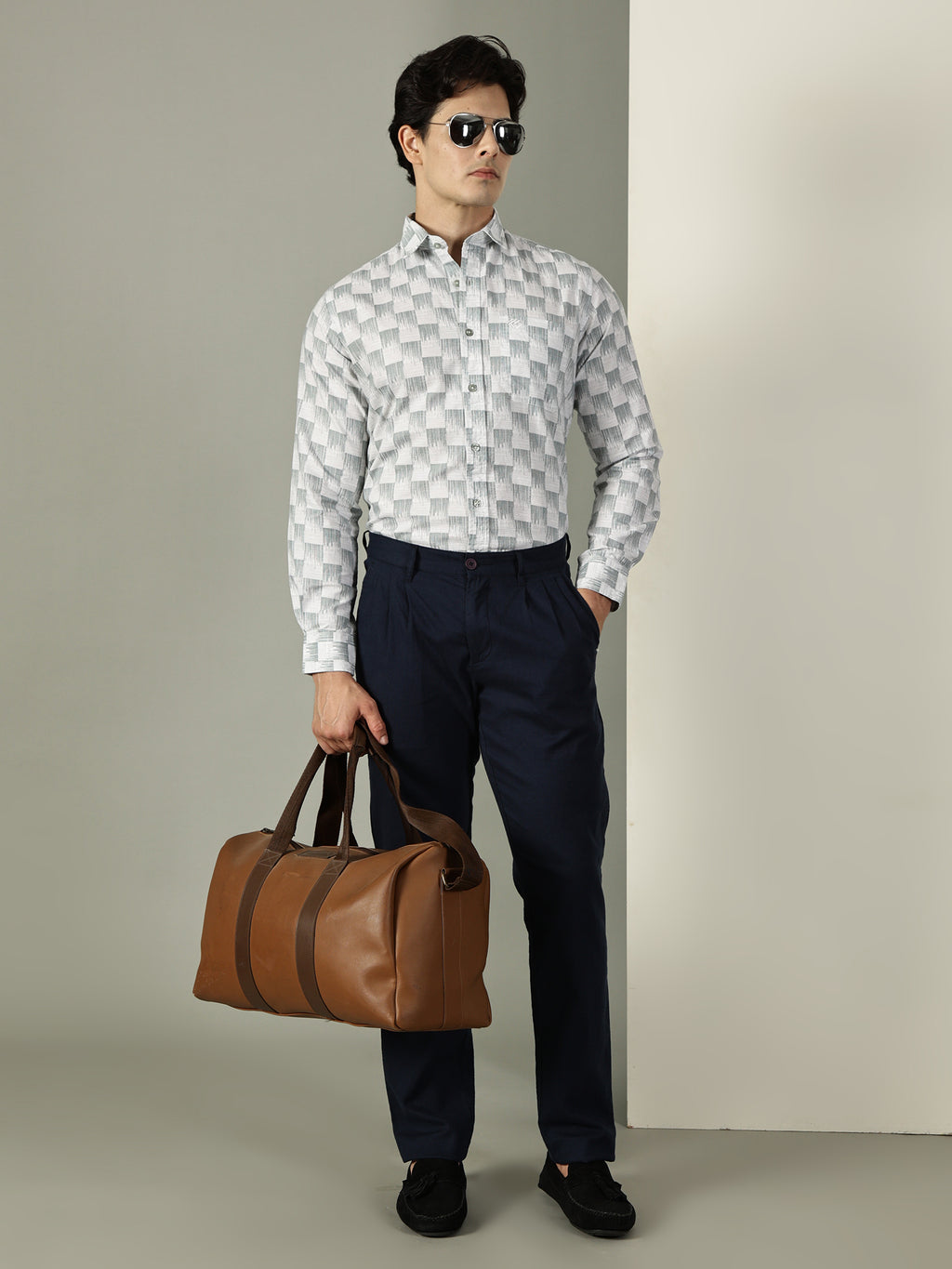 Oxford Print Premium Cotton Shirt
