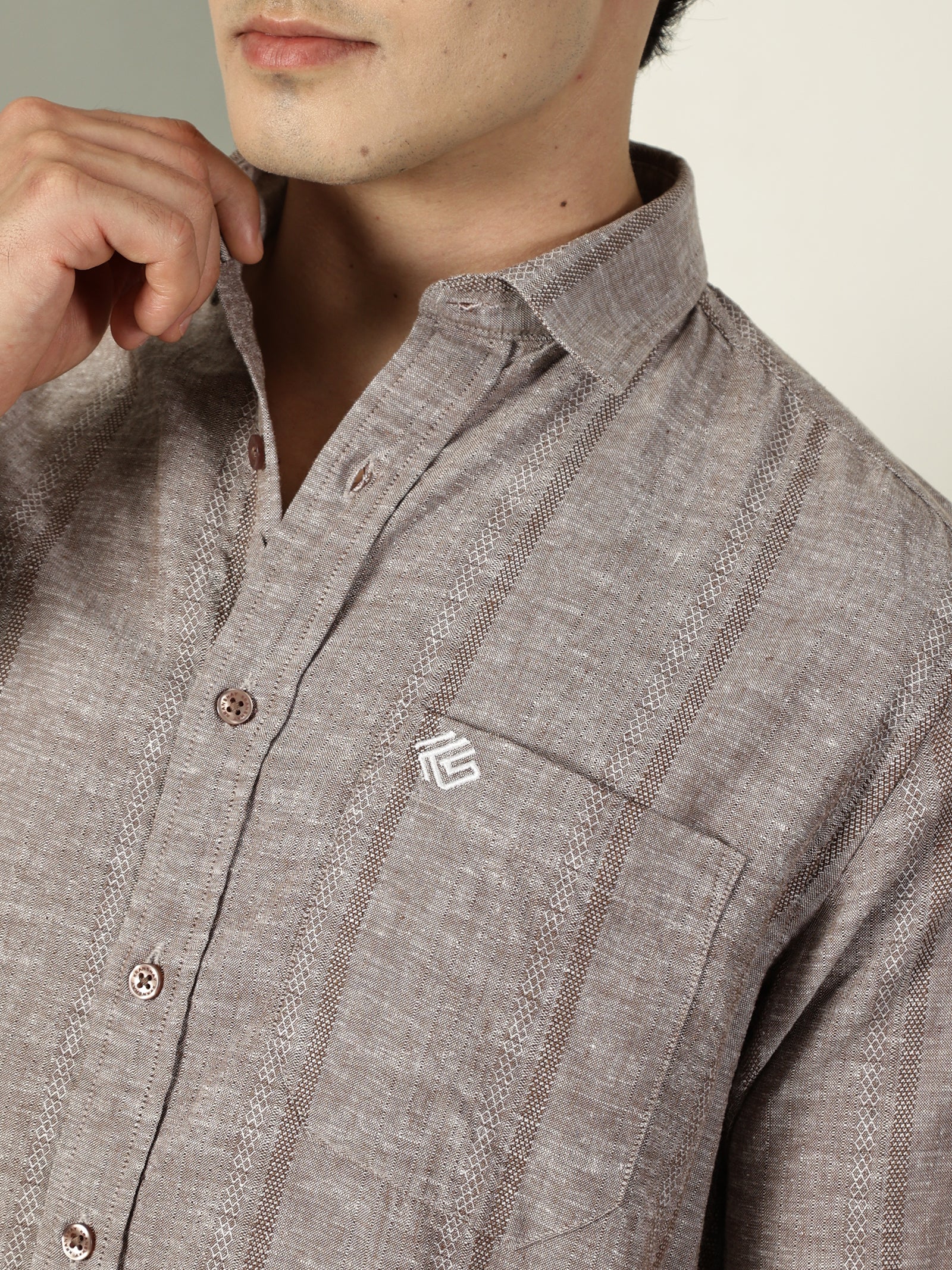 Cotton Linen Dobby Premium Shirt