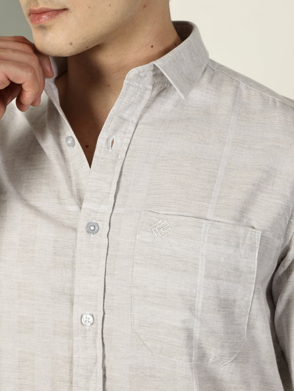Melange Premium Cotton Shirt