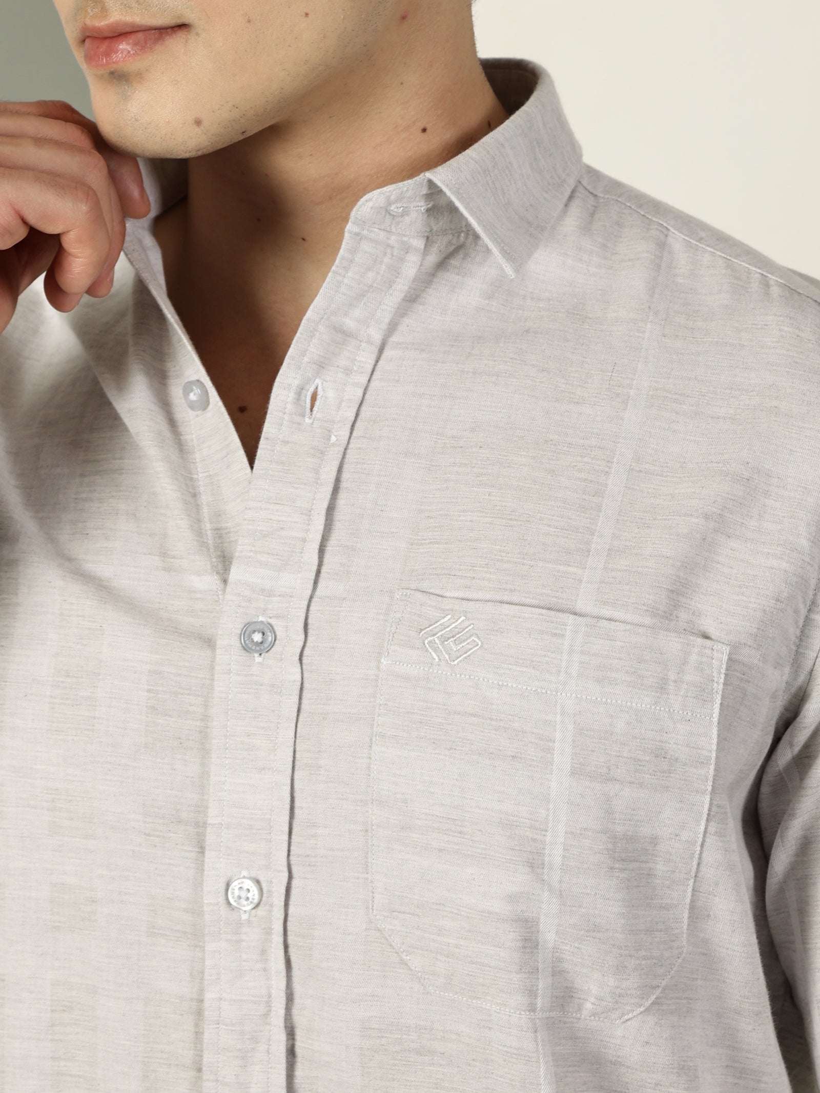 Melange Premium Cotton Shirt