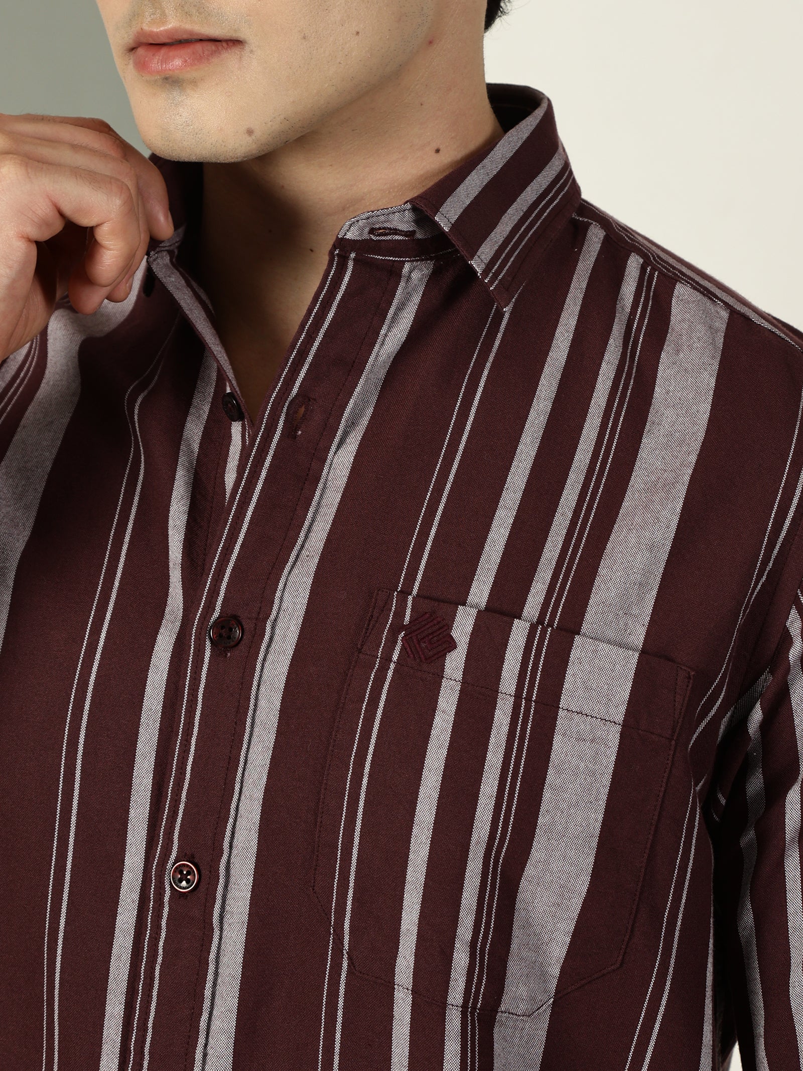 Oxford Stripes Premium Cotton Shirt