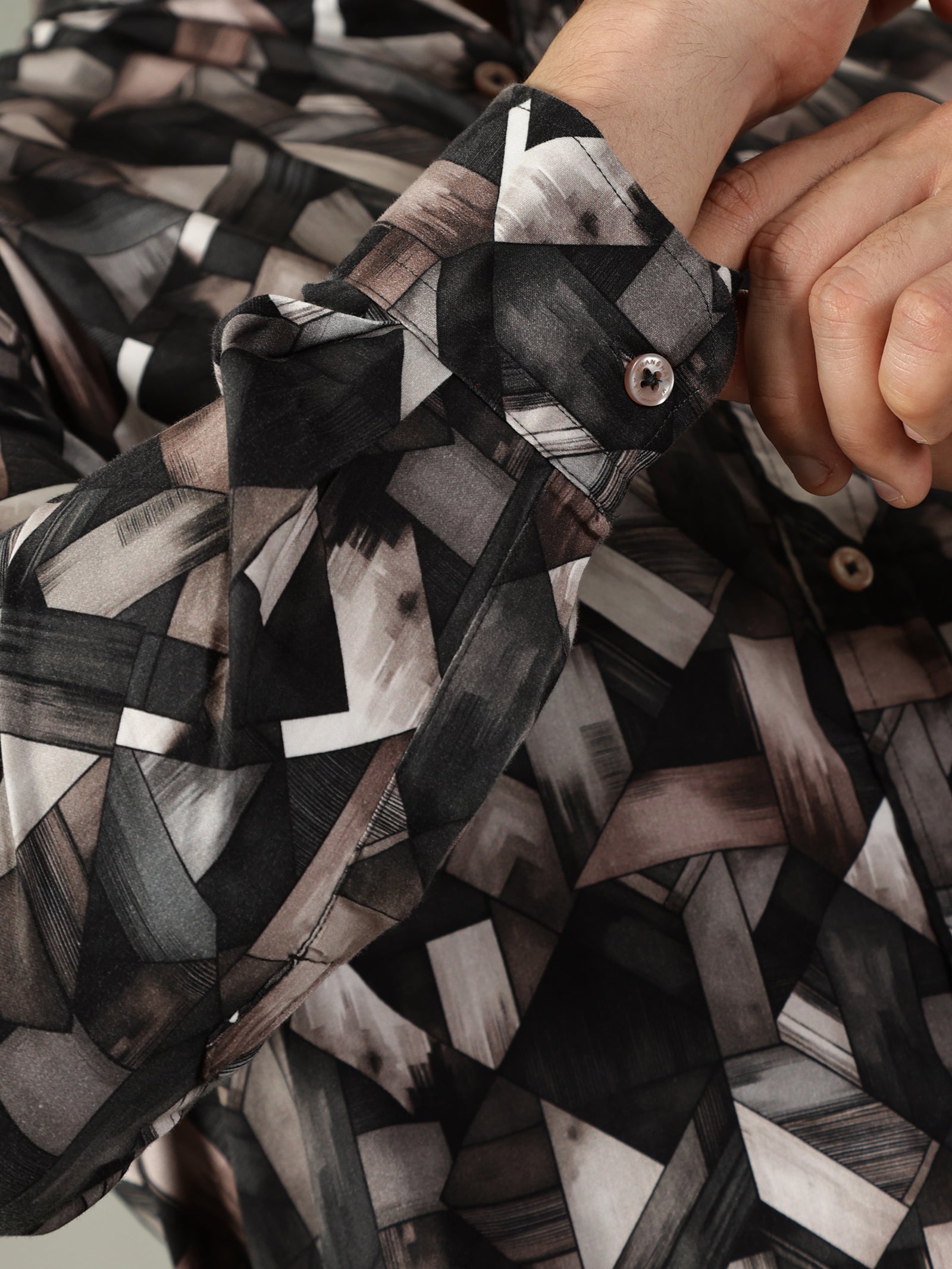 60’s Satin Digital Print Premium Cotton Shirt
