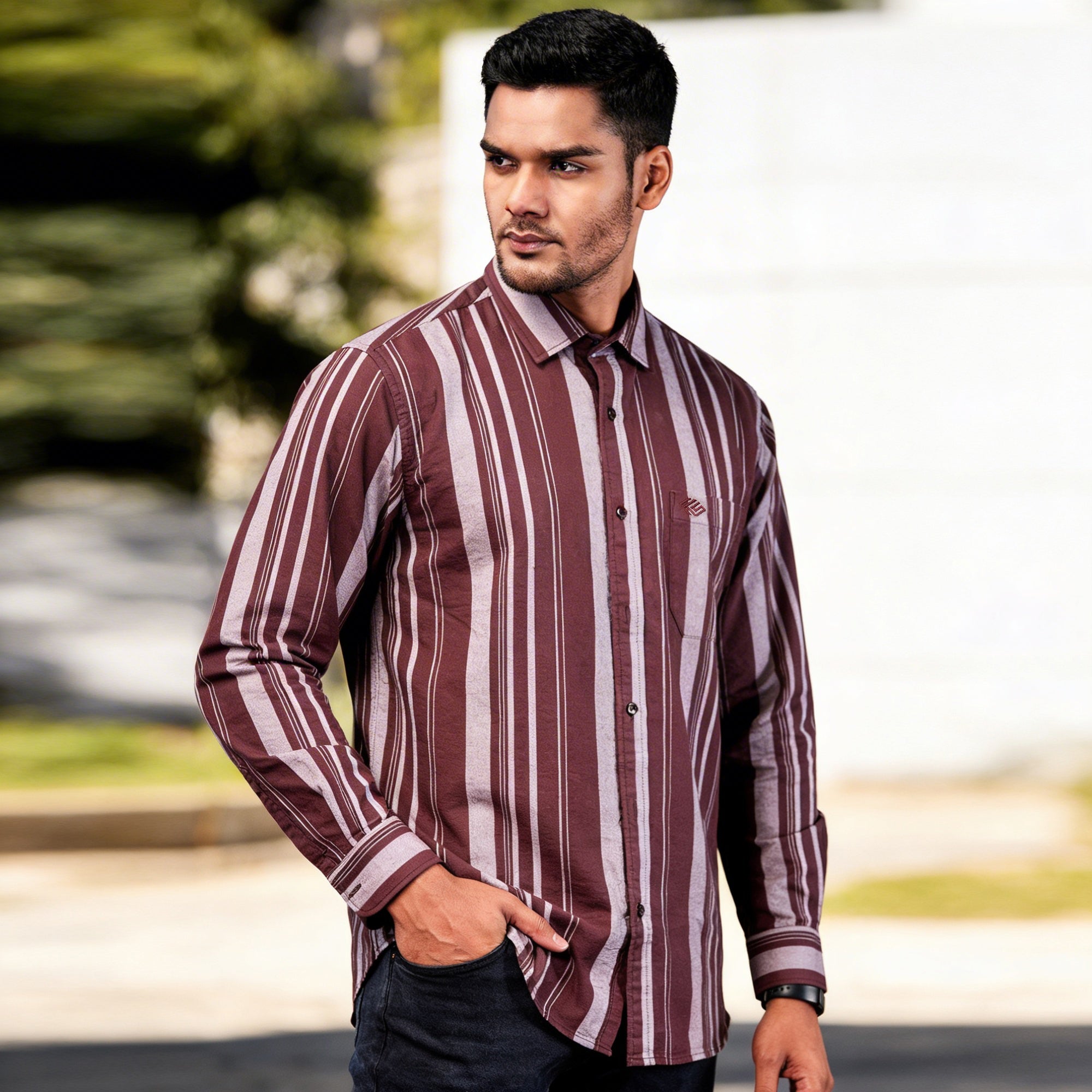 Oxford Stripes Premium Cotton Shirt