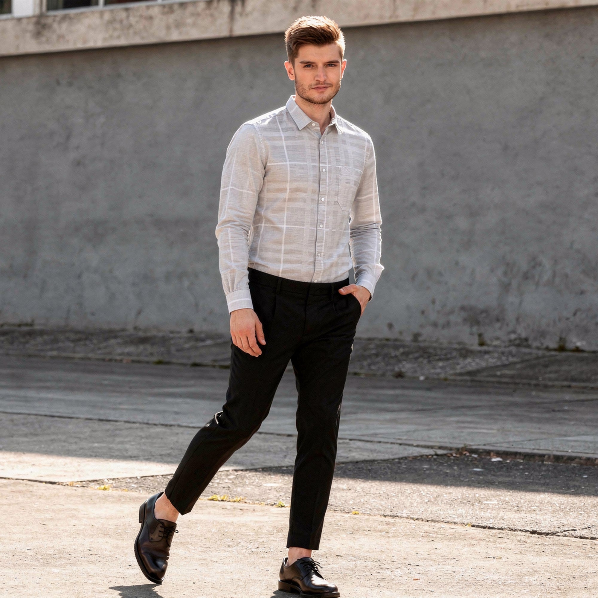 Melange Premium Cotton Shirt
