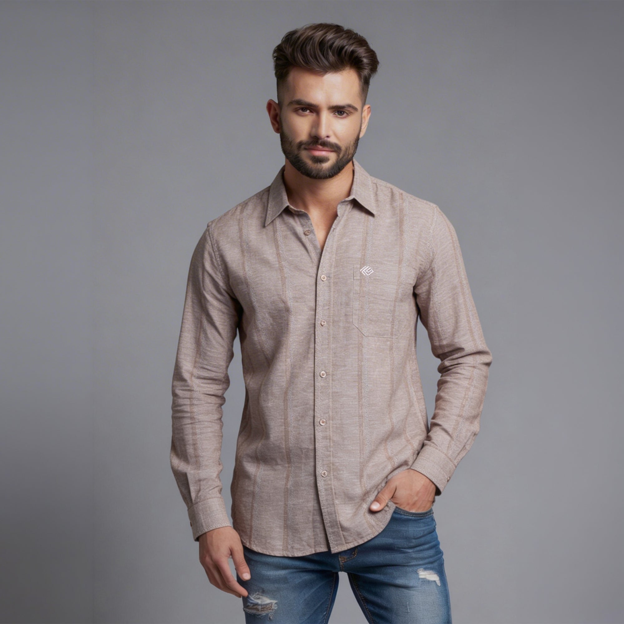Cotton Linen Dobby Premium Shirt