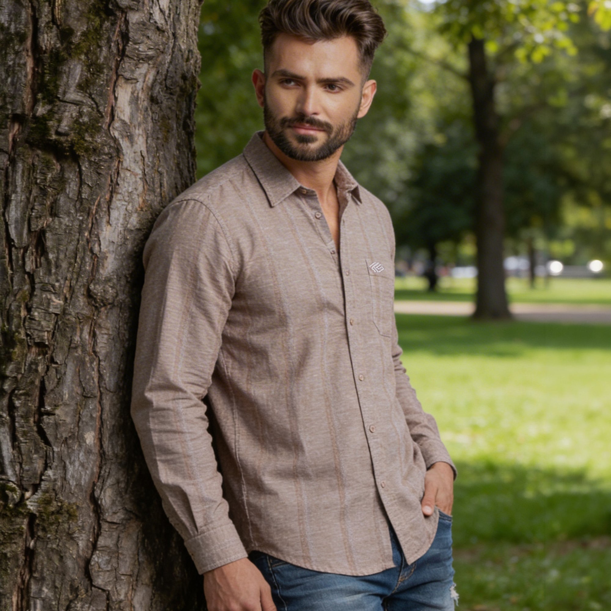 Cotton Linen Dobby Premium Shirt