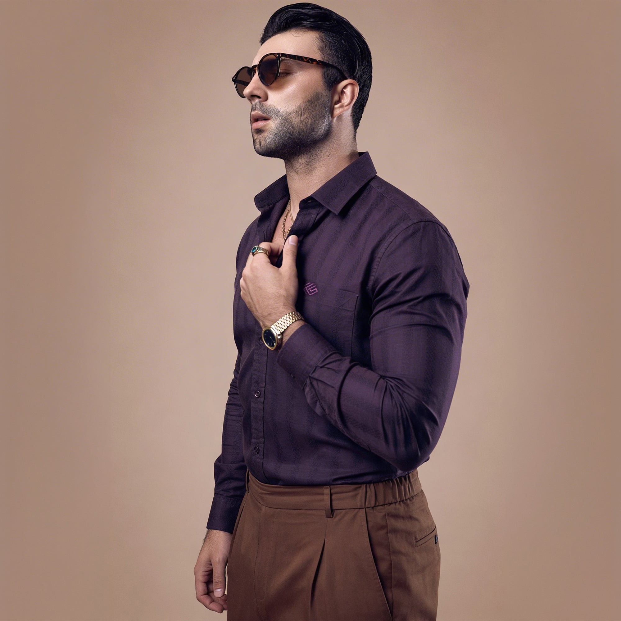 Slub Dobby Premium Cotton Shirt