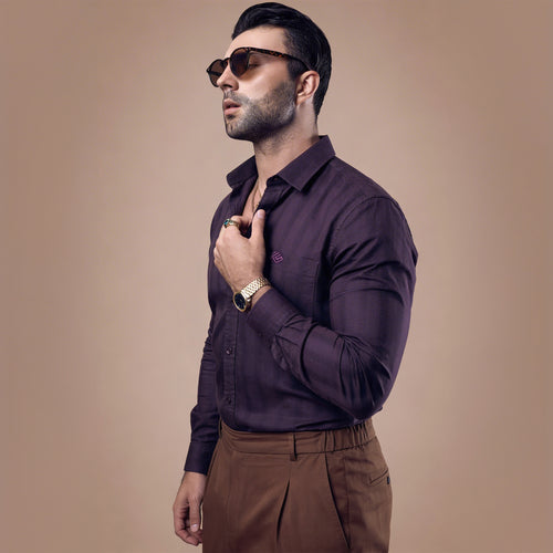 Slub Dobby Premium Cotton Shirt