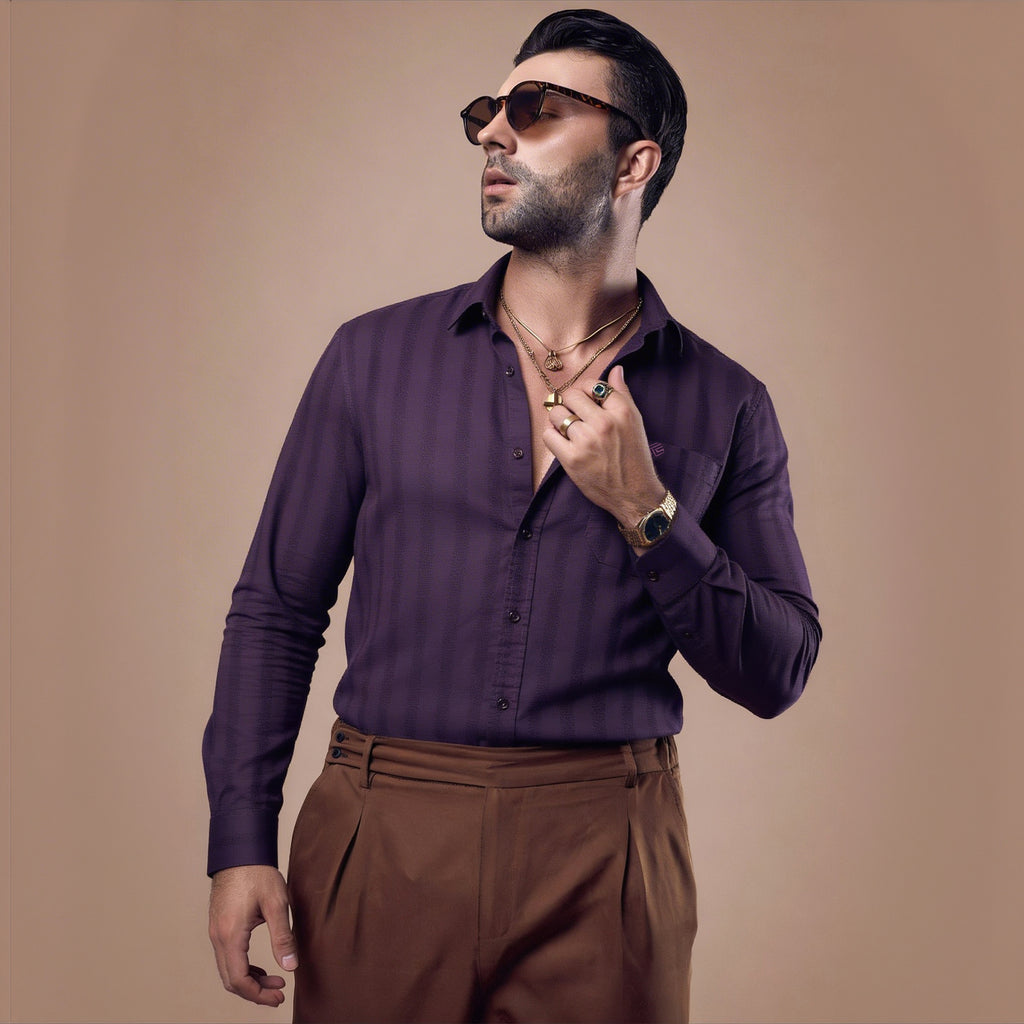 Slub Dobby Premium Cotton Shirt